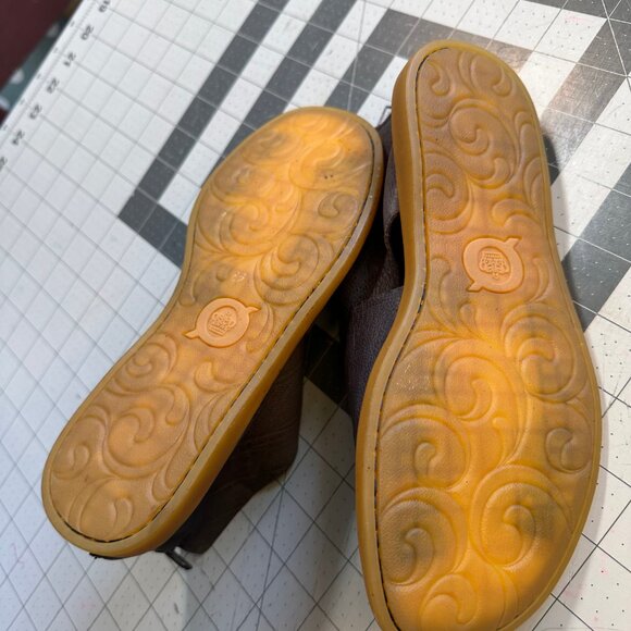 Born Iwa Sandal Womens Size 6 Dark Brown Leather Open Toe Flats Gladiator Shoe - Picture 7 of 7